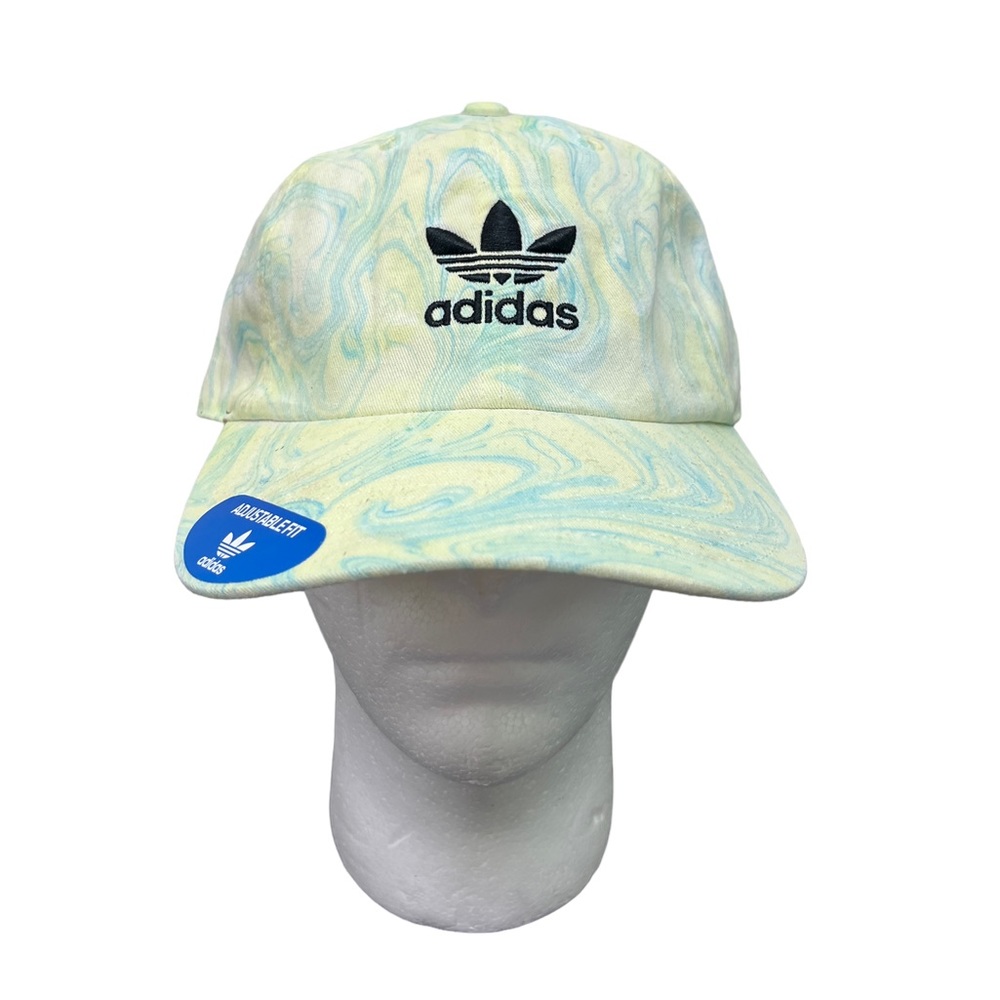 Adidas Originals Marble Wash Cotton Relaxed Fit Strapback Unisex Cap Hat NEW - Picture 1 of 5